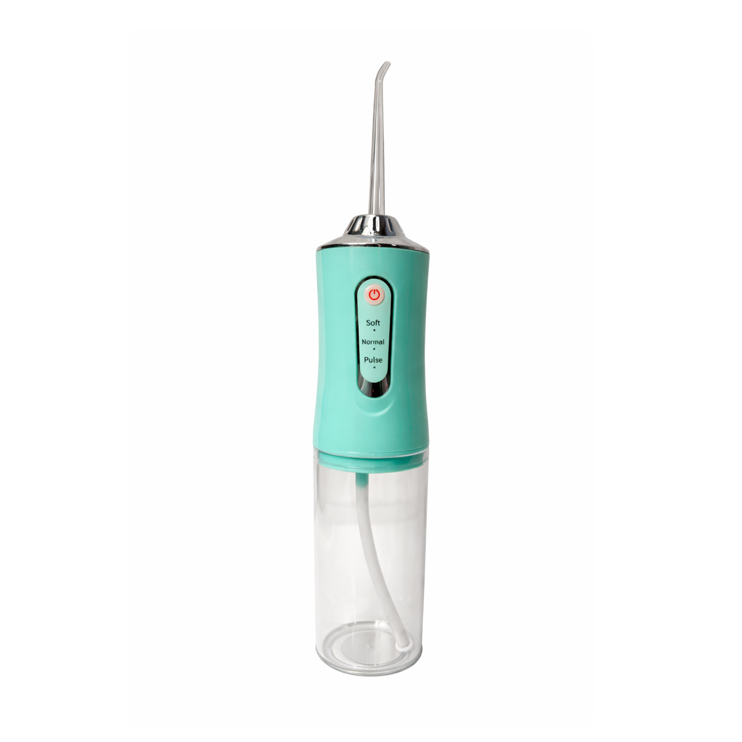 colour:green Green Avelora Pro water flosser on a white background